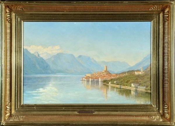 Blick Auf Malcesine Am Gardasee by Karen Elizabeth Tornoe