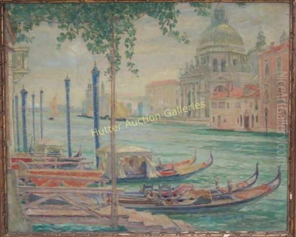 View Of Venetian Grand Canal From Side by John Henry Twachtman