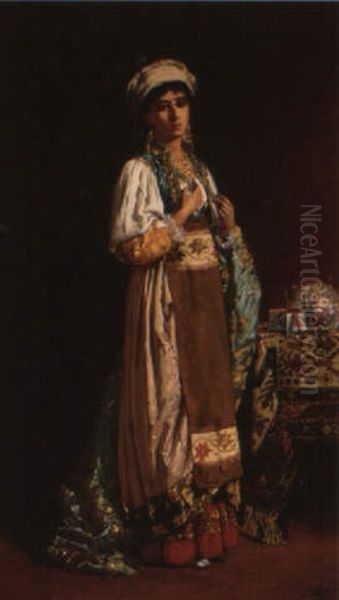 Jeune Femme Grecque Aux Bijoux by Louis (Lodewijk) Tytgat