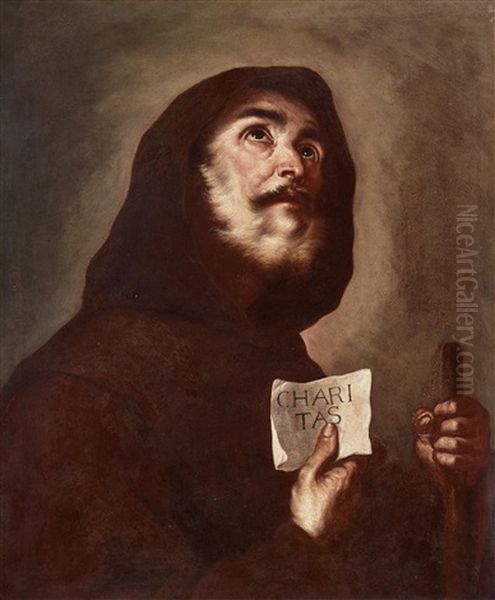 Saint Francis Of Paola by Andrea Vaccaro