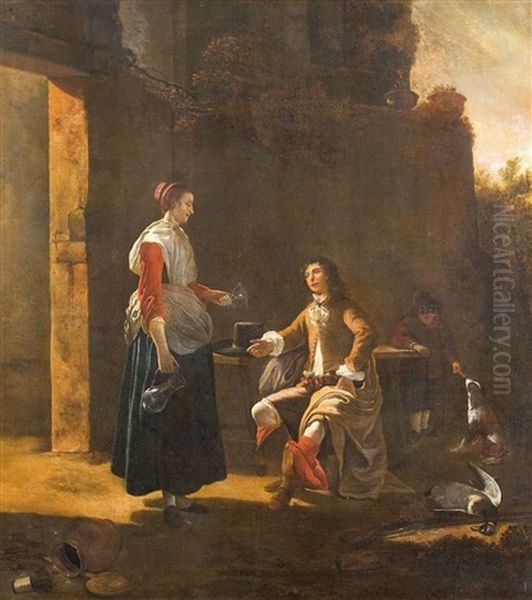 Die Jagerrast by Jan Vermeer van Utrecht