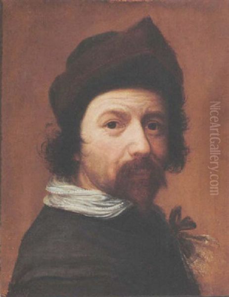 A Self Portrait Of The Artist by Huygh Pietersz Voskuyl