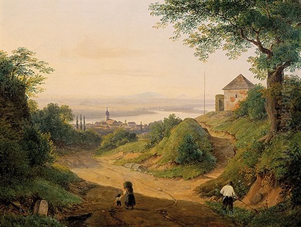 Blick Auf Nussdorf Vom Leopoldsberg by Jacob Waltmann