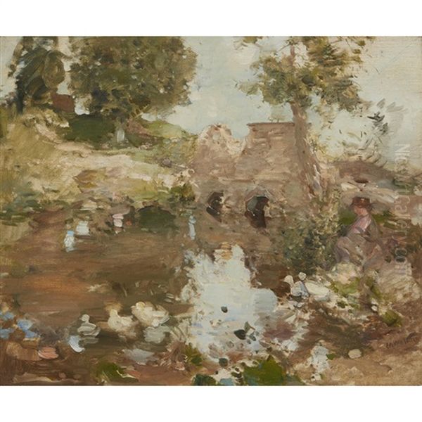 The Duck-pond by Edward Arthur Walton