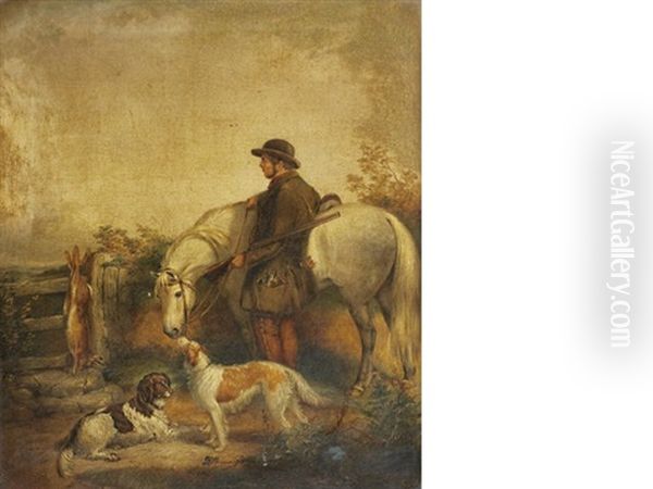 Returning With The Quarry (+ A Master And Terrier; Pair) by William R.C. Watson