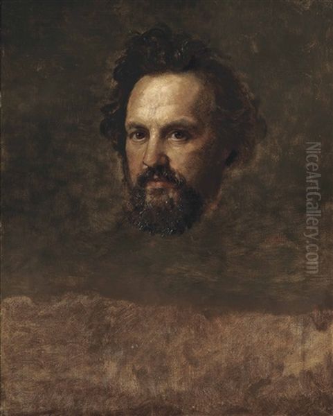 Study For A Portrait Of Frans Cornelis Donders (1818-1889) by George Frederick Watts