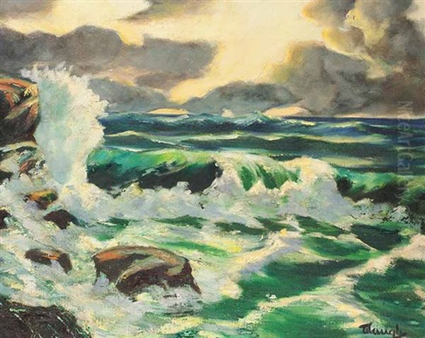 The Crashing Wave by Frederick Judd Waugh