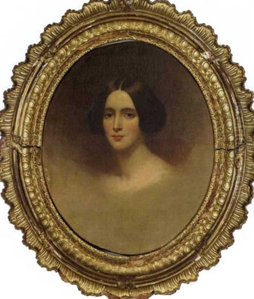 Portrait Of Emily Wetherill Foster by Samuel Bell Waugh