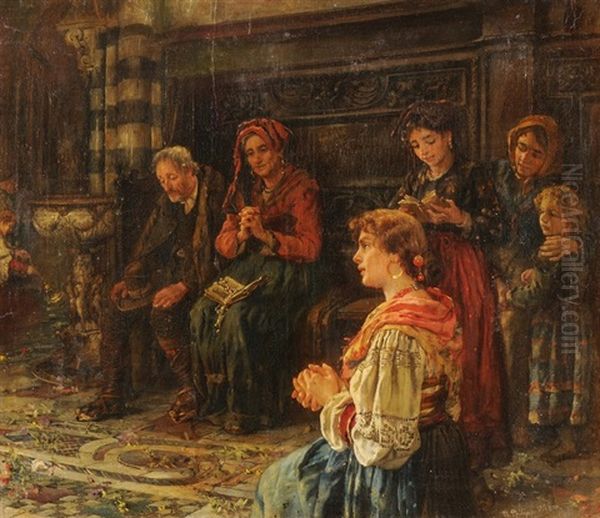 Beim Gebet In Der Kirche by Maria (Philips-Weber) Weber