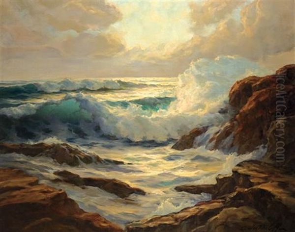 Rocky Seascape by Konstantin Weschtschiloff