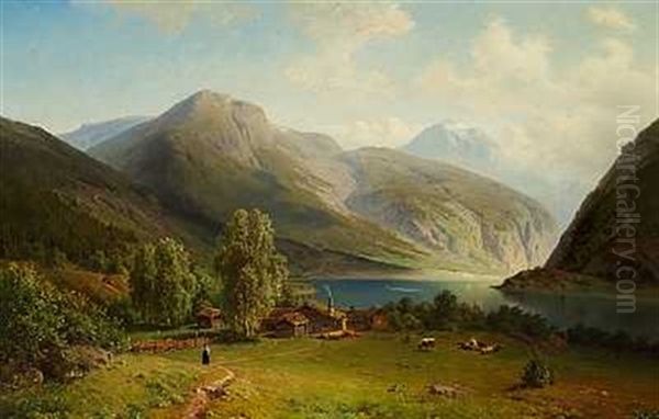 Fjord I Norge by Christian Delphin Wexelsen