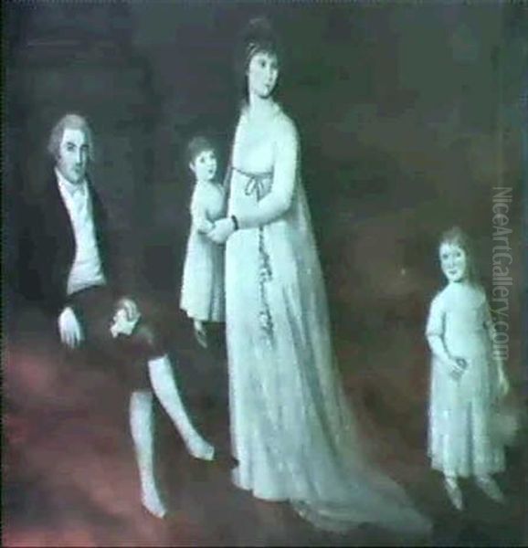 Portrait Of The Grant Family Of Barbados by Philip Wickstead