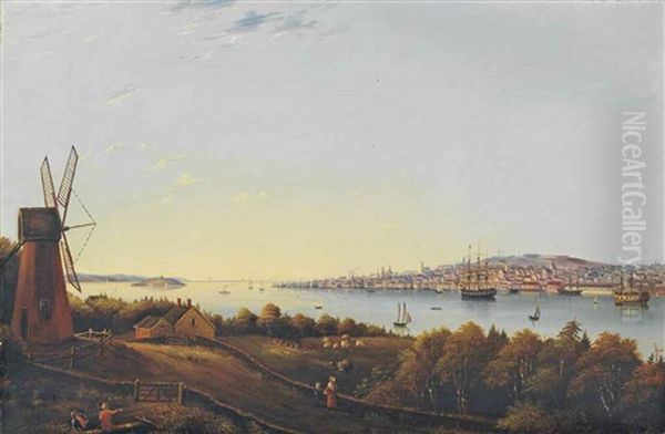 View Of Halifax, Nova Scotia, From Dartmouth by John B. Wilkinson