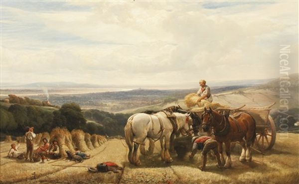 Harvest In The Severn Valley by Henry Brittan Willis