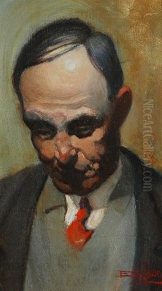 The Red Cravat (the Artist's Father) by Eric Wilson