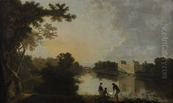 A View Of Wilton House From The South-east by Richard Wilson