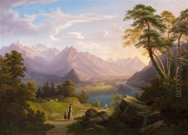 Aussicht Auf Interlaken by Anton Winterlin