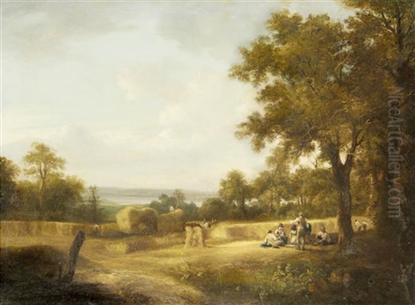 Harvesters At Rest by William Frederick Witherington