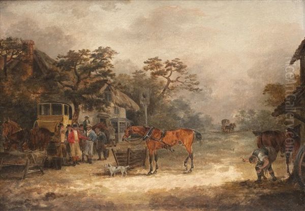 Sportsman Outside An Inn; The Kill; Tired Hunter, (3 Works) by Dean Wolstenholme the Elder