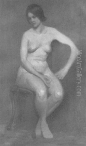 Portrait Of A Nude Woman by Francis Humphry Woolrych