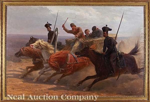 Prisoner's Escort, A Scene From The Crimean War by Adolphe Yvon