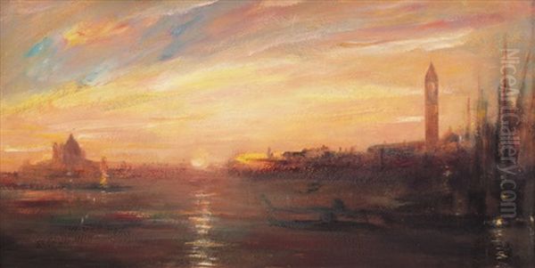 Tramonto A Venezia by Vettore Zanetti-Zilla