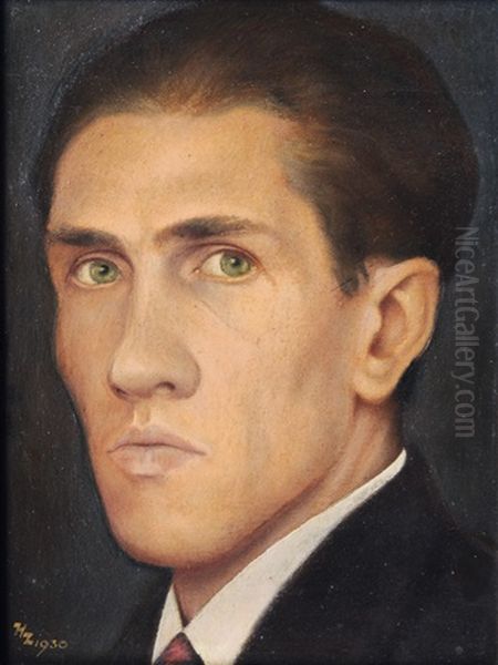 Self Portrait (+ 6 Others; 7 Works) by Heinrich Zernack