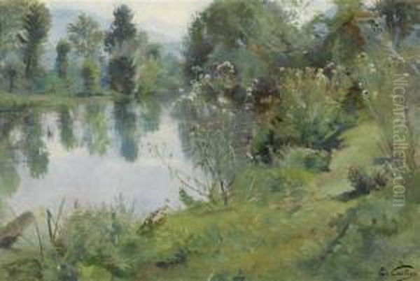 Landscape by Edouard Castres