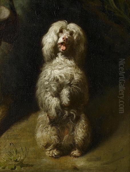 A Begging Poodle by Henry Bernard Chalon