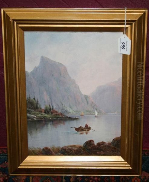 Norwegian Fjord View by Nils Hans Christiansen