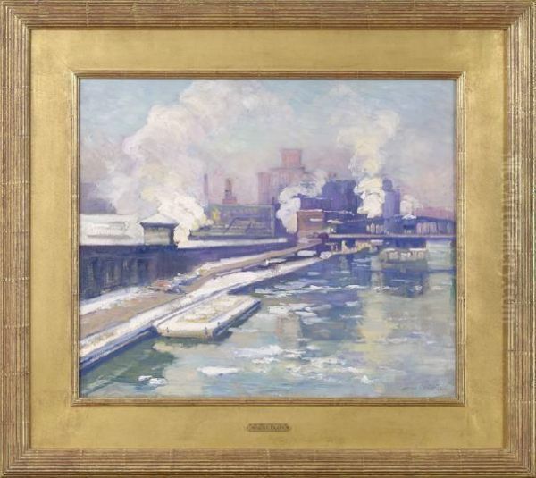 River In Winter by Alson Skinner Clark