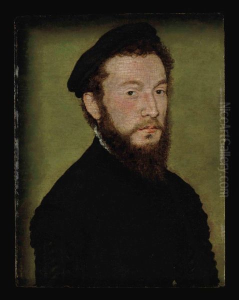 Portrait Of A Bearded Man by Corneille De Lyon