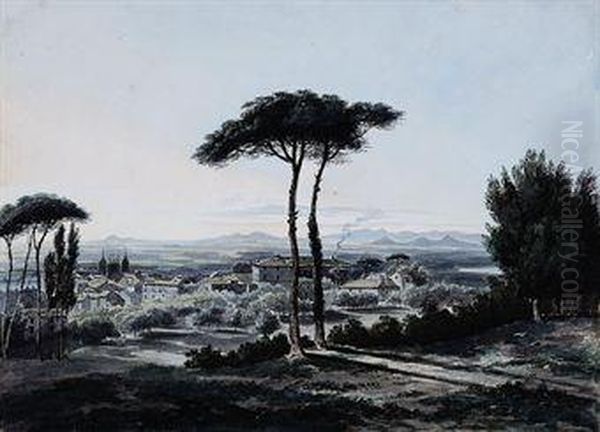 View Of Frascati, Near Rome by William Cowen