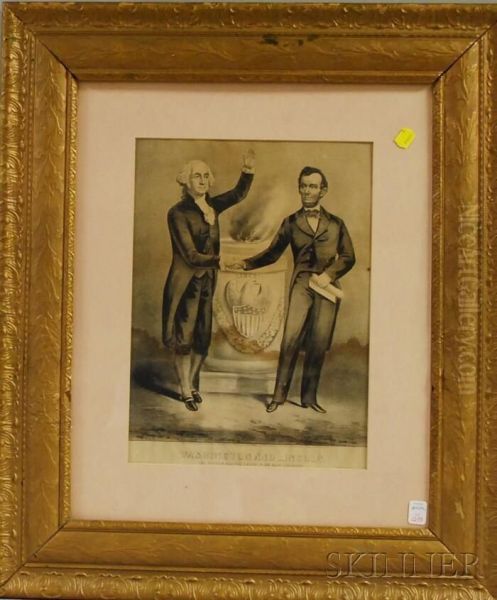 Washington And Lincoln by Edward Wilson Currier