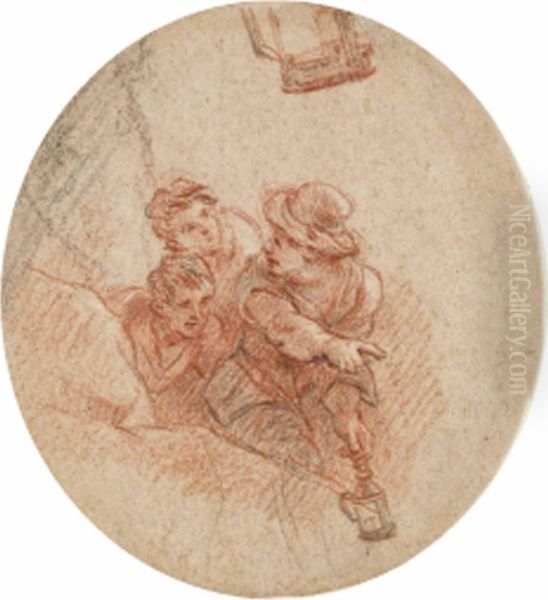 Trois Personnages by Charles de Lafosse