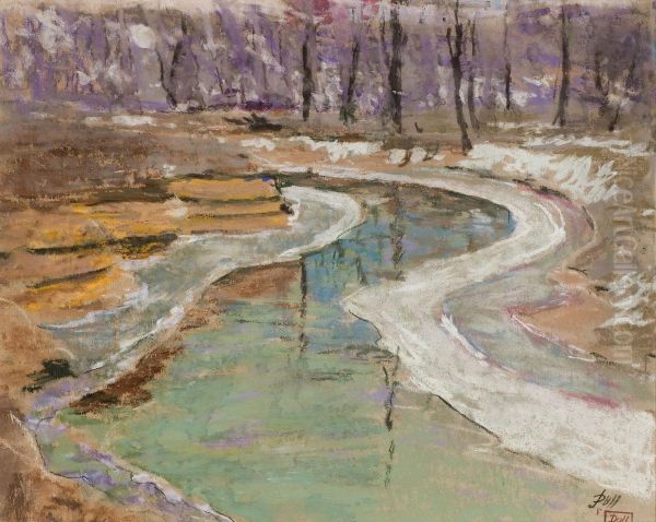 Winter Stream by John J. Dull