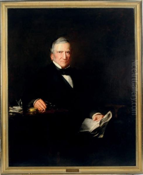 Portrait Of General Cadwalader, Seated At A Table by Susan H. Macdowell Eakins