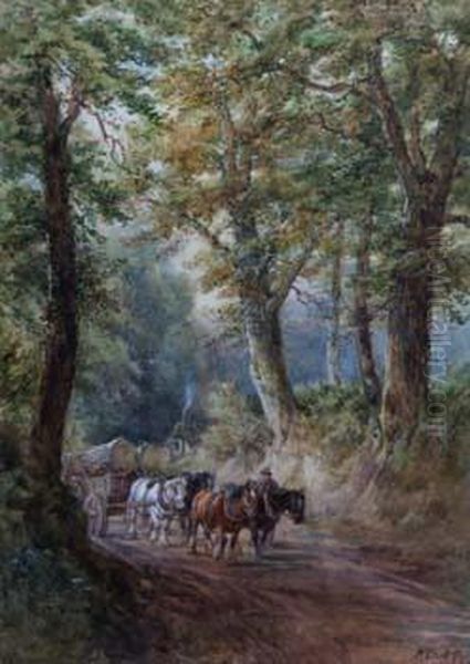 Figures On A Countrylane by Henry Earp