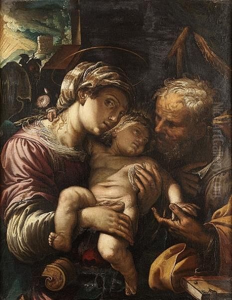 The Holy Family by Ferrau Fanzoni