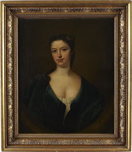 Half Length Portrait Of Isabella Blair by James Fellowes