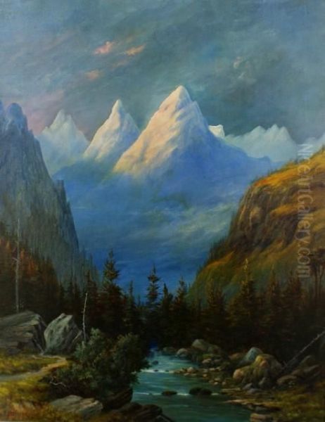 Mountain Scene by Louis Frank