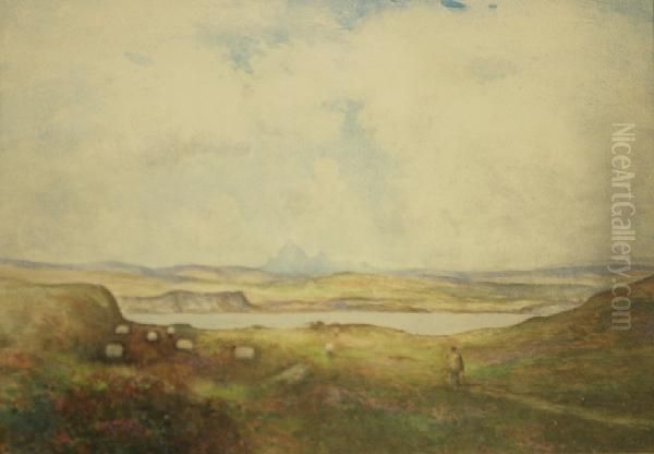 Loch Near Kildonan by William Arthur Garrick