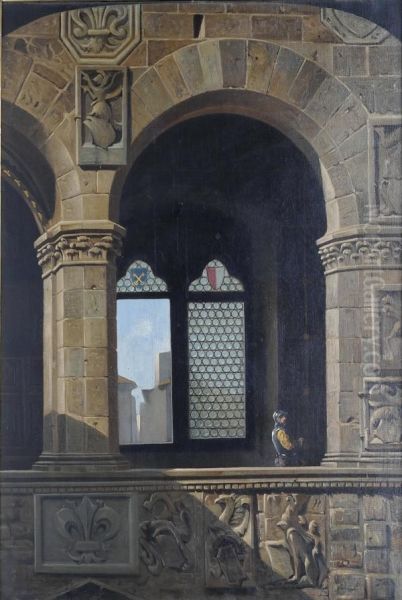 Una Finestra Del Bargello by Lorenzo Gelati