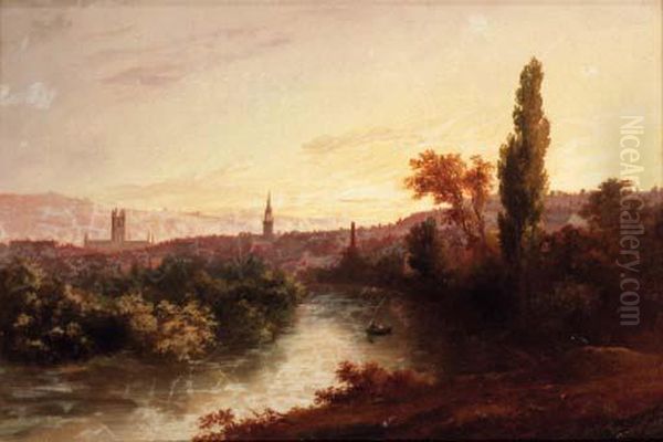 Bath From The River Avon by William Gill