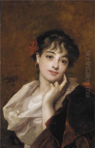 Deep In Thought by Jules Adolphe Goupil