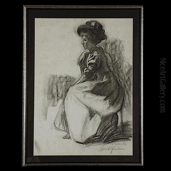 Seated Woman. by Joseph Greenbaum