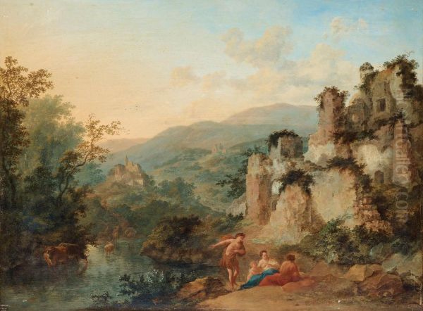 Landscape With Figures by Jan Griffier I