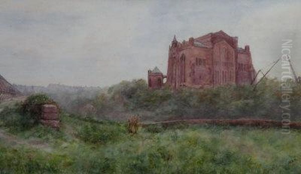 Liverpool Anglican Cathedral Under Construction by Mary A. Hall