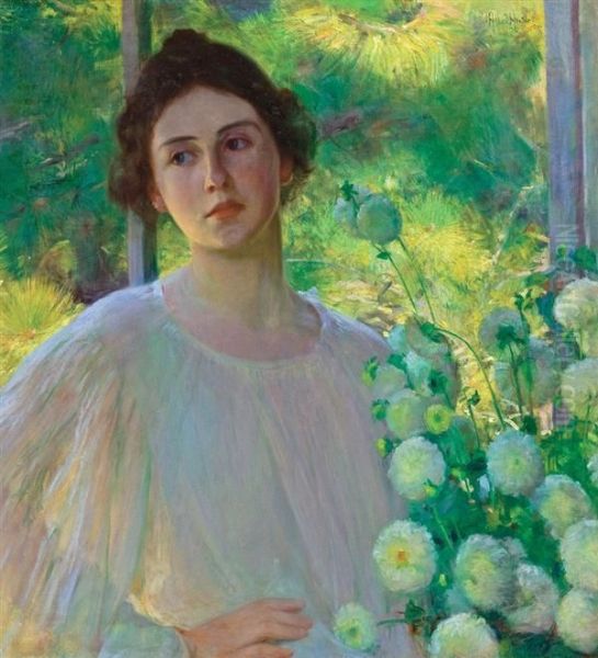 White Asters by Albert Herter