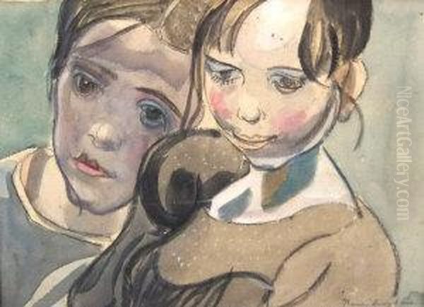 Two Girls by Frances Mary Hodgkins